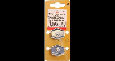 Staaldraadklem simplex 5mm verz Deltafix - Deltafix