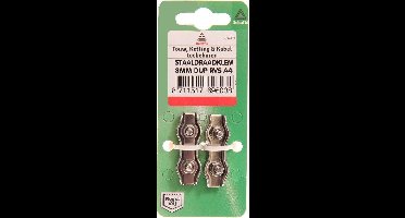 Staaldr.klem 2mm dup rvs 2st Deltafix - Deltafix