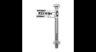 Moerbout m8x25 verz Deltafix - Deltafix