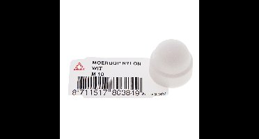 Moerdop m6 nylon wit Deltafix - Deltafix