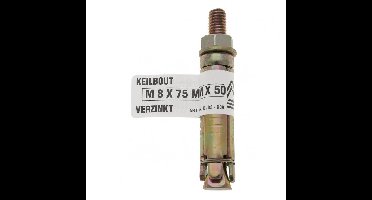 Keilbout m5x80x35 verz Deltafix - Deltafix