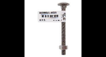 Slotbout m6x35mm rvs Deltafix - Deltafix