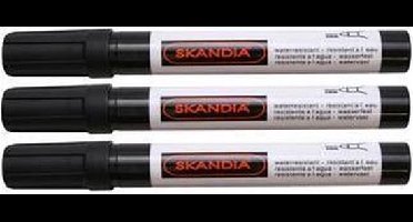 Skand viltstiften zwart 3st Deltafix - Deltafix