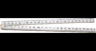 Duimstok 1M Wit 4Dlg Skandia - Skandia