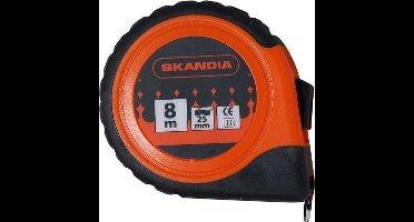 Rolbandmaat 25mmx8M Skandia - Skandia