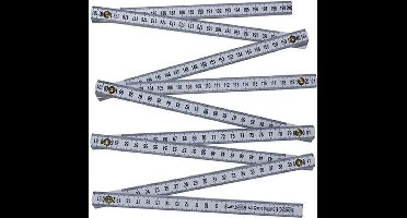 Duimstok Wit Kunststof 2M Skandia - Skandia