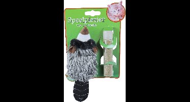 Katten-speelgoed wasbeer catnip vulbaar 18cm Gebr. de Boon - Gebr de boon