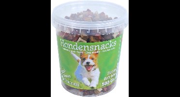 Boony h.snack emmer mini bones mix 500g Gebr. de Boon - Gebr de boon