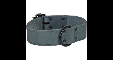 Halsband soft leder 30mm/50cm grijs Gebr. de Boon - Gebr de boon