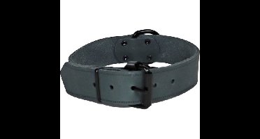 Halsband soft leder 40mm/70cm grijs Gebr. de Boon - Gebr de boon