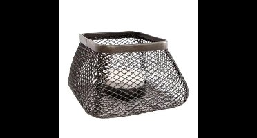 Theelichth staal metaal l13b13h10 cm Van Manen - Van manen