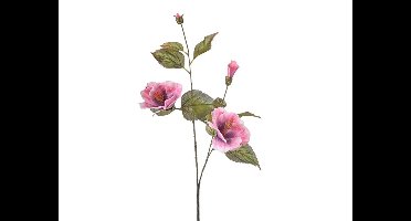 Kunstbloem hibiscus pink, 100 cm Hortus - Hortus