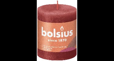 Stompkaars Delicate Red 80/68 rustiek Bolsius - Bolsius