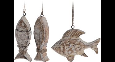 Vis houten decoratie 3 ass Nampook - Nampook