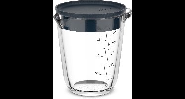 Glas maatbeker Chef it 500 ml met deksel navy Mepal - Mepal
