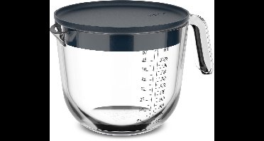 Glas maatbeker chef it 1000 ml met deksel navy Mepal - Mepal
