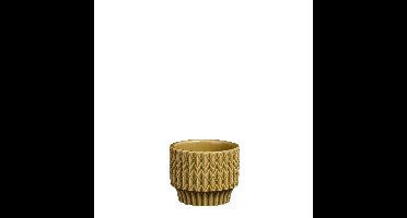 Lauria pot rond lichtbruin h6xd7,5 cm Mica Decorations - Mica decorations