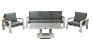 Benton Sofa Loungeset Wit tuinmeubel Buitengewoon Boet - Buitengewoon de boet