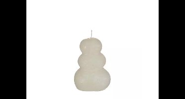 Pebble candle d7xh9,5 cm, wit Hortus - Hortus