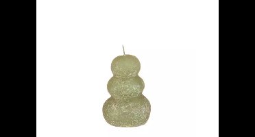 Pebble candle d7xh9,5 cm, groen Hortus - Hortus