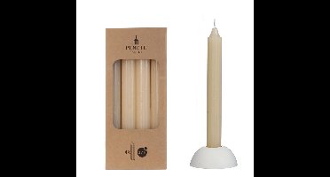 Potlood kaarsen set 4 stuks dia. 2.2 x H 20 cm creme Hortus - Hortus