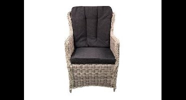 Canossa Dining Stoel Incl Handgreep Off White Half Rond Wicker OWN - Own