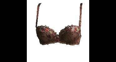 Lise Charmel lingerie Marron et Fleur Balconnet BH bruine ACC3097