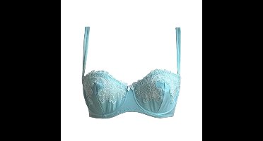 AMBRA Lingerie Titanium Balconet BH aqua blauw 0432