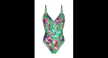 Lise Charmel Paradis Sauvage V-hals badpak Multicolor bloemen ABB6982