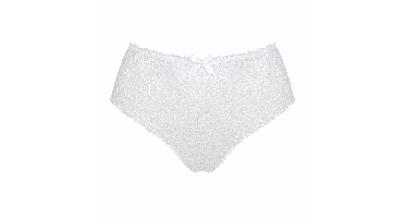 Ambra Capri shorty wit met verfijnd kant - luxe lingerie