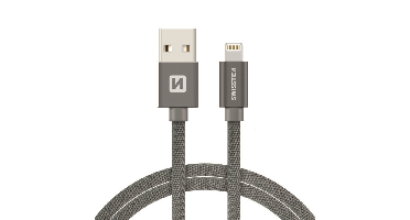 Swissten Swissten Lightning naar USB kabel - Apple Gecertificeerd - 2M - Grijs