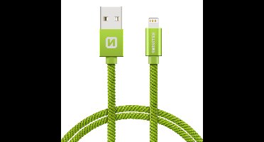 Swissten Swissten Lightning naar USB Kabel 1.2M Groen