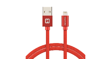 Swissten Swissten Lightning naar USB Kabel 0.2M Rood