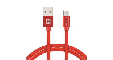 Swissten Swissten Micro-USB naar USB kabel - 0.2M - Rood