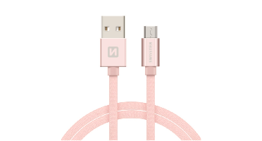 Swissten Swissten Micro-USB naar USB kabel - 1.2M - Roze