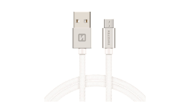 Swissten Swissten Micro-USB naar USB kabel - 1.2M - Zilver