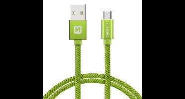Swissten Swissten Micro-USB naar USB kabel - 2M - Groen