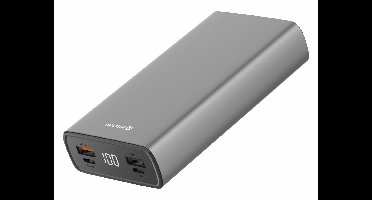 Swissten Swissten Powerbank Aluminium Body - 20.000 mAh - Grijs