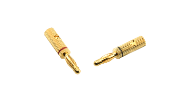 Oehlbach Oehlbach Banana B3 Pin max 4mm² gold 4 pc - goud