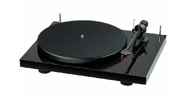 Pro-Ject Debut E Carbon Phono 2M Red Platenspeler - Hoogglans zwart
