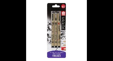 Sakura Fineliners Pigma Micron 01 en 05 - 3 stuks