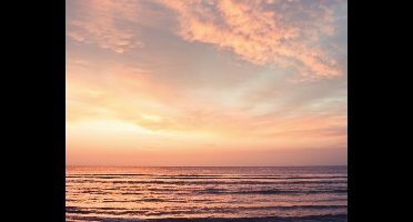 Noordwand Atmosphere Fotobehang met ondergaande zon in de zee G78427