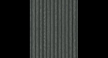 Noordwand Botanica Behang met houten lamellen 33961