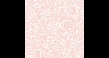 Noordwand Secret Garden Behang met tempels en tijgers G78511