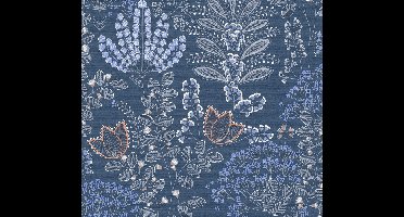 Livingwalls Famous Garden - Blauw - 393494