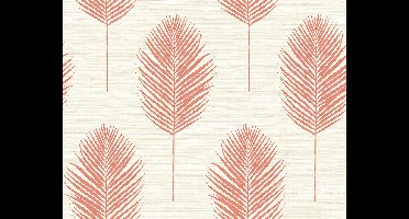 Dutch Wallcoverings Inlay Bali Fern Beige/Coral