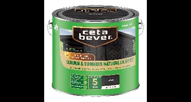 Cetabever Beits Schuur en Tuinhuis Natuurlijk Effect Mat - Zwart