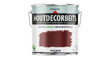 Hermadix Houtdecor Verfbeits - Wijn Rood