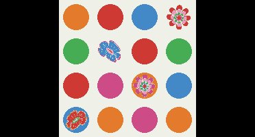 Noordwand Bluuming Affairs Behang met bloemen en stippen - 44587