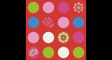 Noordwand Bluuming Affairs Behang met bloemen en stippen - 44589